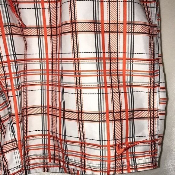Nike x sacai Men's Multicolor Plaid Drawstring Swim Board Shorts Size 34 - Picture 2 of 8